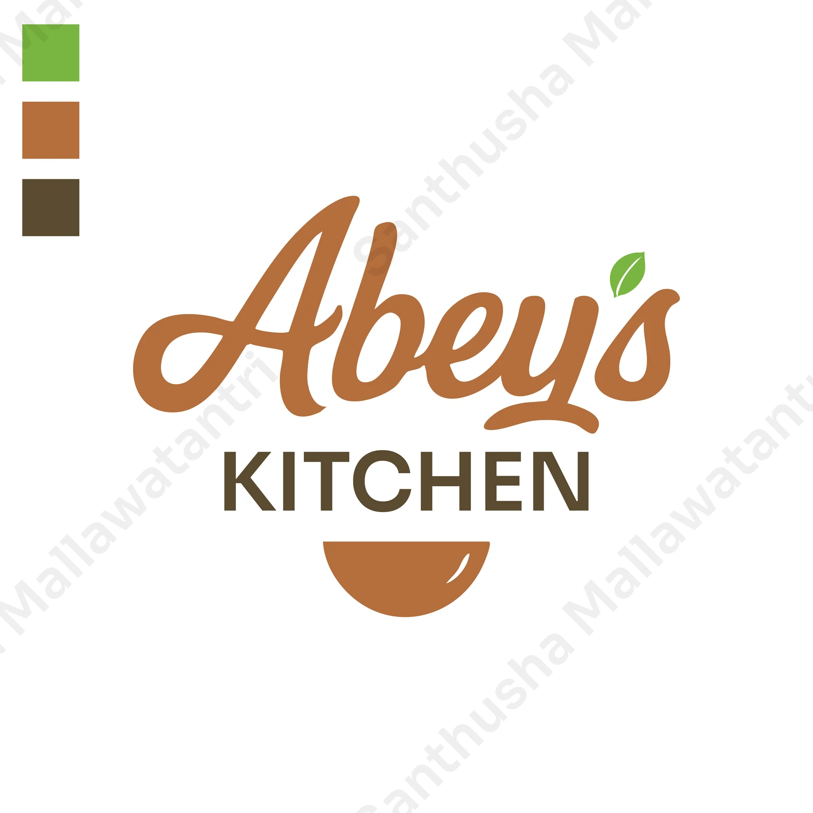 Script wordmark direction combined with a bowl symbol